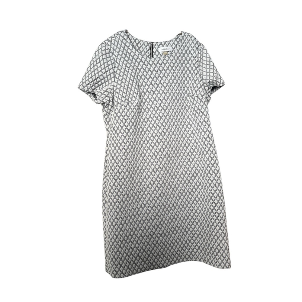 Calvin Klein Monochrome Patterned Mini Dress